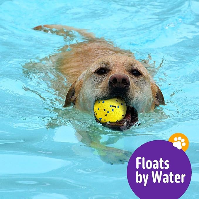 Dog Balls Upgraded Dog Tennis Balls for Aggressive Chewers, 5.3'' Indestructible Tennis Ball, More Bite-Proof Chew Toys, Long-Lasting Teething Ball for Puppies Small Medium Large Dogs