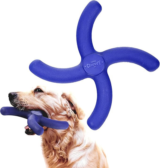 Tuff Pupper SuperChewy Tough Boomerang Toy | Lifetime Replacement | Strong Natural Rubber | Great Dog Fetch Toy | Toys for Dogs | Ultra Durable Chew Toys for Aggressive Chewers | for Large Breeds