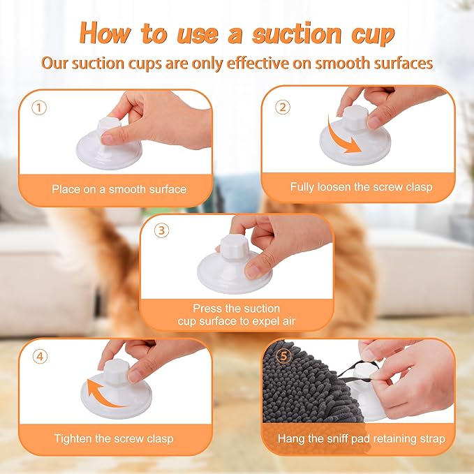 Snuffle Mat for Dogs, Interactive Toys for Pet, 12'' x 27'' Cat Slow Feeding Bowl Washable and Encourages Natural Foraging Skills, Comfortable Texture for Rabbits