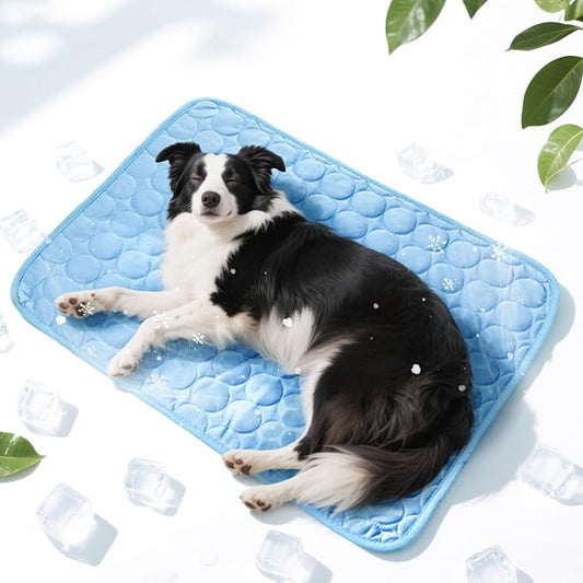 awrose Dog Cooling Mat, Summer Self Cool Pet Cooling Blanket for Dogs Cats, Easy Washable Foldable Dog Cool Pad for Crate, Bed, Floor, Car Seats, Lawns, Indoor, Outdoor
