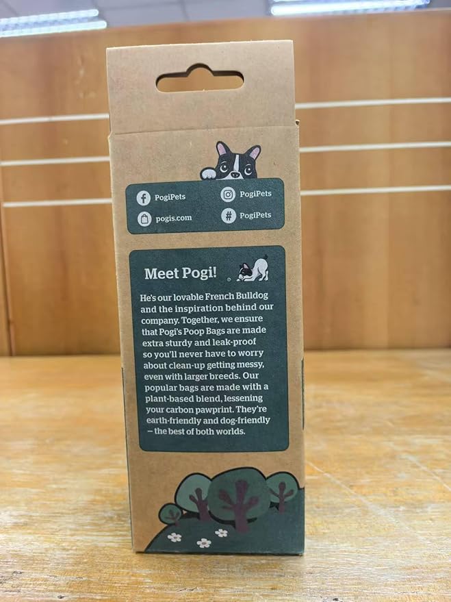 Pogi’s Dog Poop Bags – Leak-Proof & Extra Thick Pet Waste Bags (Unscented, 10 Rolls, 150-Count)