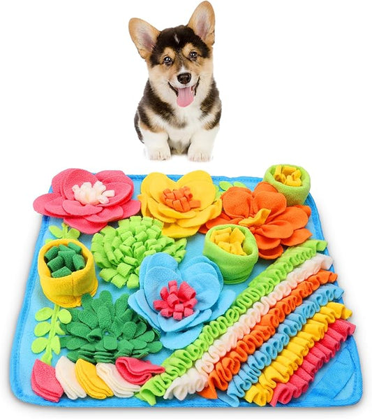 KeeKit Snuffle Mat for Dogs, Pet Snuffle Mat for Small and Medium Breed Dogs, Sniff Mat Slow Feeding Mat Encourages Natural Foraging Skills, Foraging Mat for Small Dogs Cats