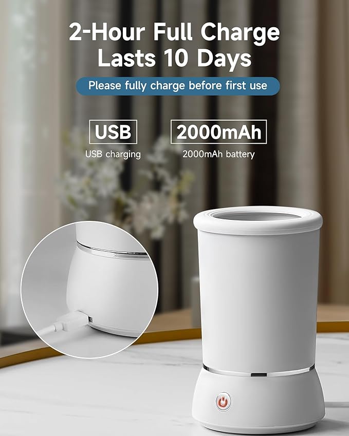 Automatic Dog Paw Cleaner for Dogs,Electric Dog Foot Paw Washer Cup and Massager,2 Speeds for Thorough Cleaning and USB Rechargeable,Pet Paw Feet Cleaner for Small Medium Dogs Cats (Pink)