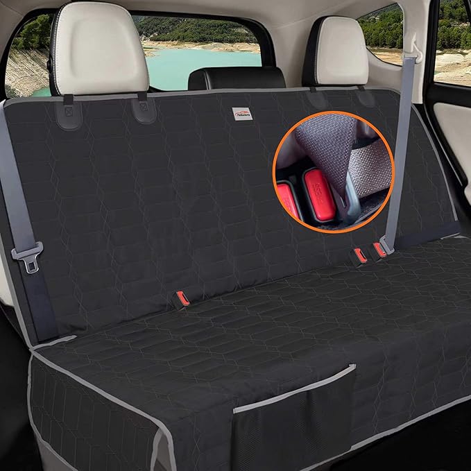 Relidura Bench Seat Cover for SUV Waterproof Seat Cover for Dogs in Car Non-Slip Dog Car Seat Cover for Back Seat Heavy Duty Protector for Rav4/CRV/Subaru Rear Seat Covers for SUVs