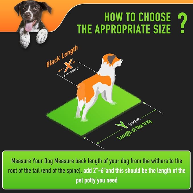 Hompet Dog Grass Pad with Tray Large, 35"x22.5", 2 Reusable Artificial Turf for Dogs Potty, Waterproof Non-Slip Washable Pee Pads, Quickly Absorbency Portable Dog Litter Box for Indoor/Outdoor Use