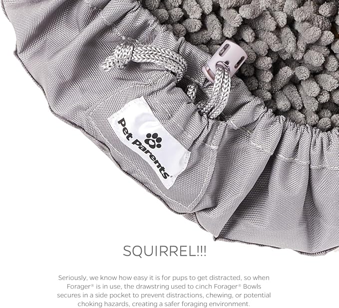 Pet Parents Forager Bowls, Slow Feeder Dog Bowls with SoftSnout & Non-Slip Backing Technology, Dog Feeder Mat & Snuffle Mat for Large Dogs and Small Dogs (Forest Modern Grey)