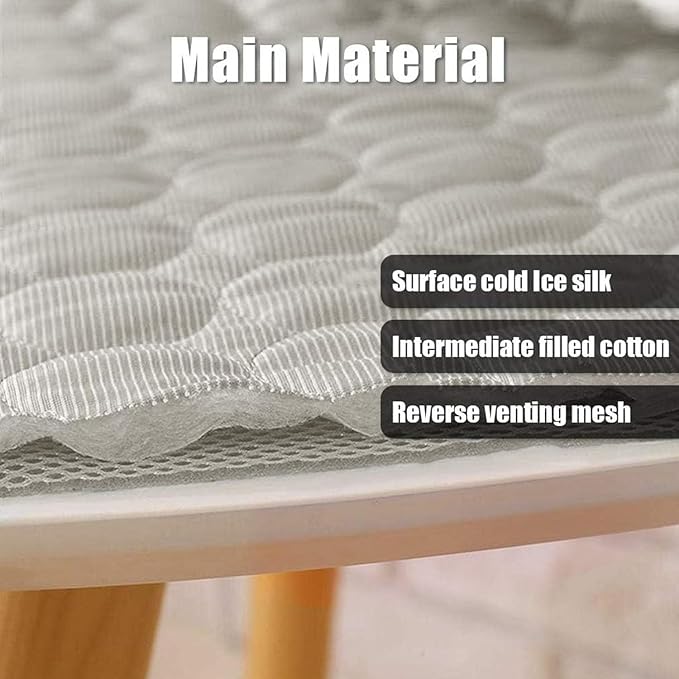 2025 New Dog Cooling Mat, Washable Portable Pet Coolings Pad for Dogs, Portable Dog Cool Bed for Indoor Outdoor- Keep Chill (Grey, X-Large, 38"x26.5")