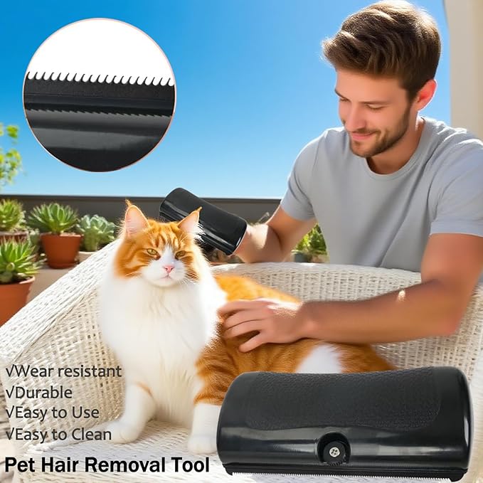 Deshedding Pet Brush, Grooming Brush for Dogs, Rabbits, Cats, Horses, Easy Long Hair Removal for Dogs, Pet Hair Remover Comb