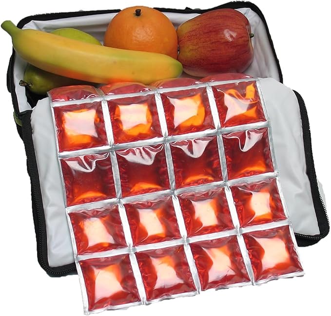 ICY-COOLS Reusable Ice Packs for Coolers - Flexible Ice Sheets, Flat and Long-Lasting for Camping or Lunch Boxes, 10x16 & 8x12, 1 or 3 Pack