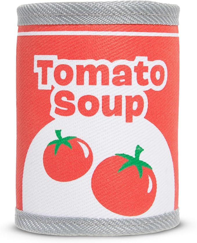 Barkbox Tomutto Soup Dog Toy for Large Super Chewers – Durable with Hidden Surprise Toy Inside for Extra Fun and Engaging Playtime