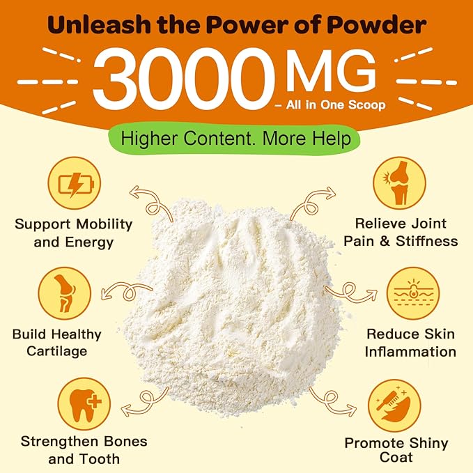 NATURE TARGET Glucosamine for Dogs, Joint Supplement for Dogs, Chondroitin, MSM, Turmeric, Omega 3, Support Hip & Joint Mobility - Dog Joint Pain Relief for Small & Large Breed, 9.52 Oz