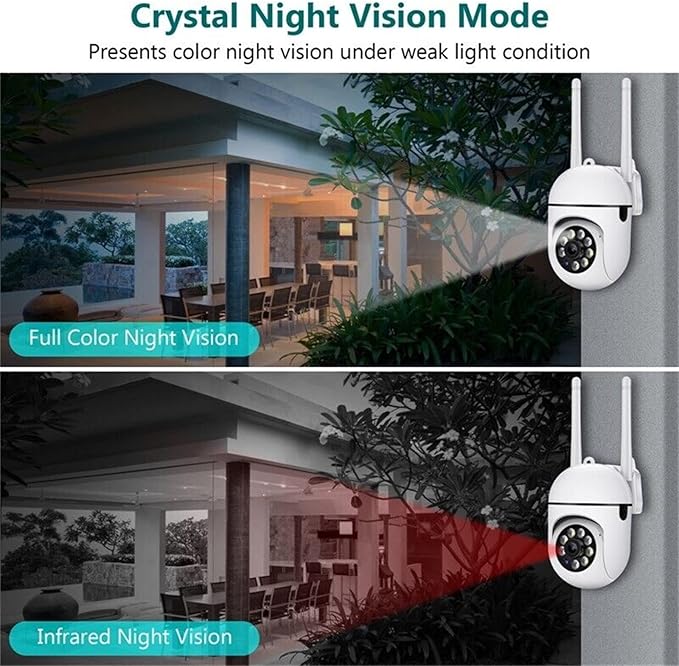 Security Cameras,2.4GHz & 5G WiFi Cameras Home Security,1080P Dome Surveillance Cameras 360° View,Waterproof Security Camera with Motion Detection,2-Way Audio (1PC) 178x102x69mm/7x4x2.7inch