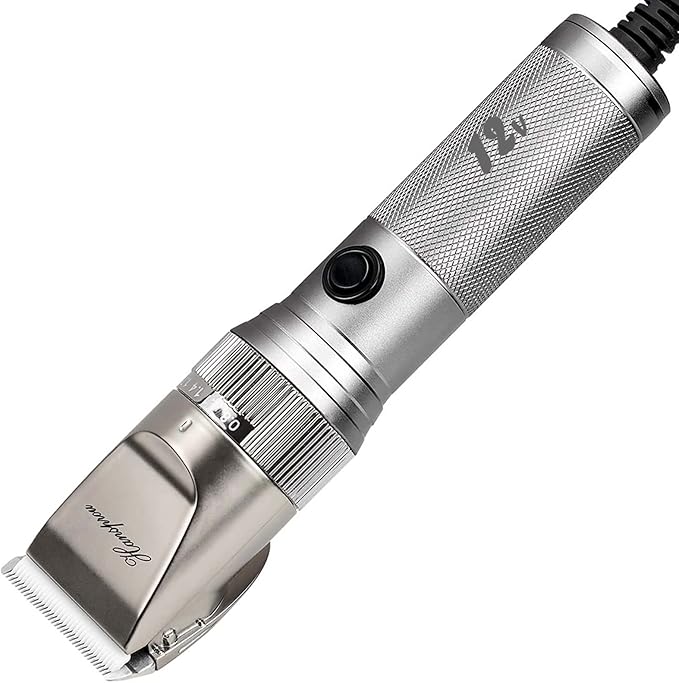 Dog Grooming Clippers High Power Dog Clipper for Thick Heavy Coats Low Noise Plug-in Pet Trimmer Pet Professional Grooming Clippers with Guard Combs Brush for Dogs Cats and Other Animals