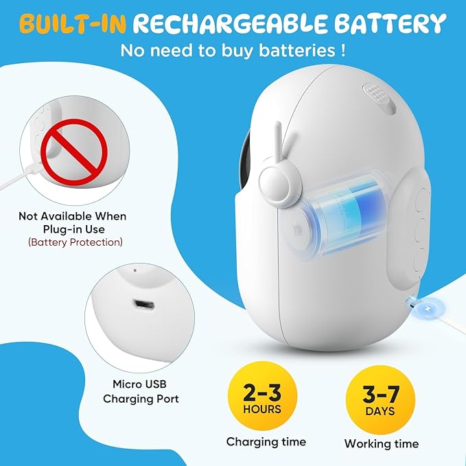 Cat Toys for Indoor Cats, Cat Laser Pointer Toy, Rechargeable Automatic Cat Toy with Timer & Speed Modes, Ideal Interactive for Cats Dogs Training and Exercise