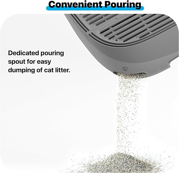 Neakasa Cat Pedal Step Stool with Filter Function, Easy to Clean Cat Litter Tray for M1 Open Top Self-Cleaning Litter Box