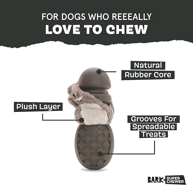 Barkbox Buck Wild Super Chewer Dog Toy for Medium to Large Dogs, Perfect for Dogs Who Love Gnawing, Shredding and Tough Playtime Fun