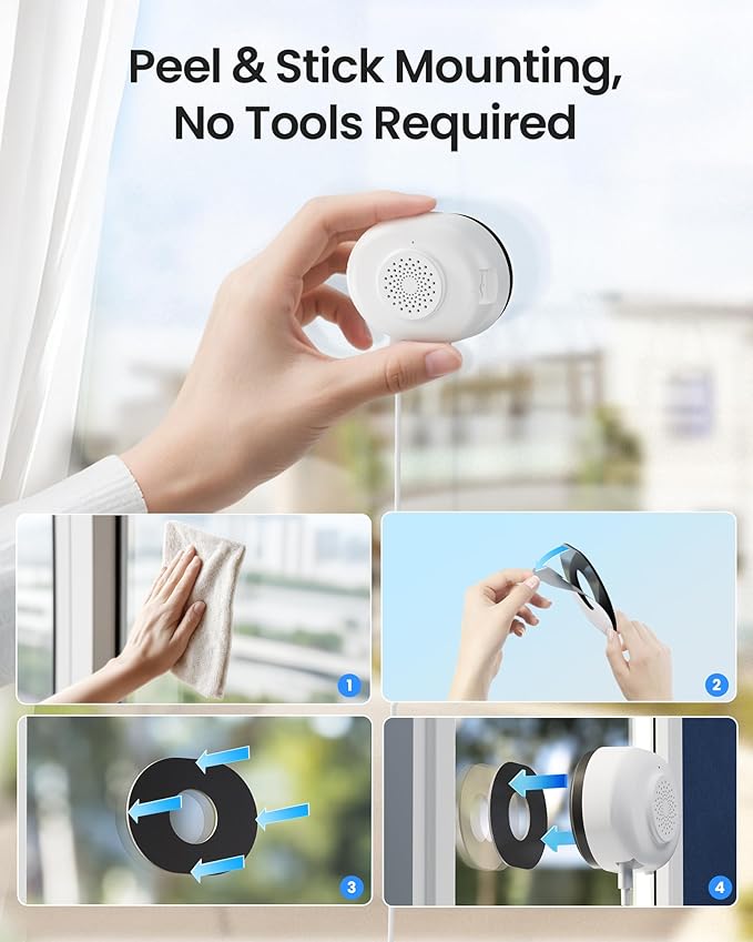 ZOSI C680 2K Window Security Camera with Full Color Night Vision, 3MP Indoor Plug-in WiFi Camera for Home Security, AI Human Vehicle Detection, 2.4/5GHz WiFi, 24/7 Recording, 2 Way Talk, Easy Install