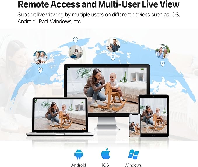 VSTARCAM 3MP Indoor Security Camera, 2.4G WiFi Cameras for Home Security, Pet Camera with Auto Tracking, Color Night Vision, AI Detection Tracking, 2-Way Talk, 24/7 Recording, Cloud & SD Card Storage