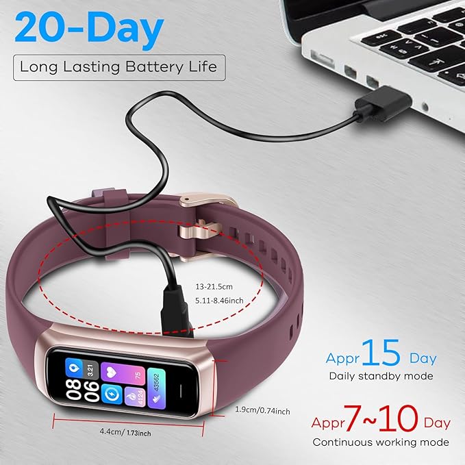 Fitness Tracker Watch, Smart Watch with Blood Pressure Heart Rate Sleep IP67 Waterproof Health Watches Fitness Activity Tracker Step Calorie Counter Pedometer Watches for Men Women Android iOS Phone