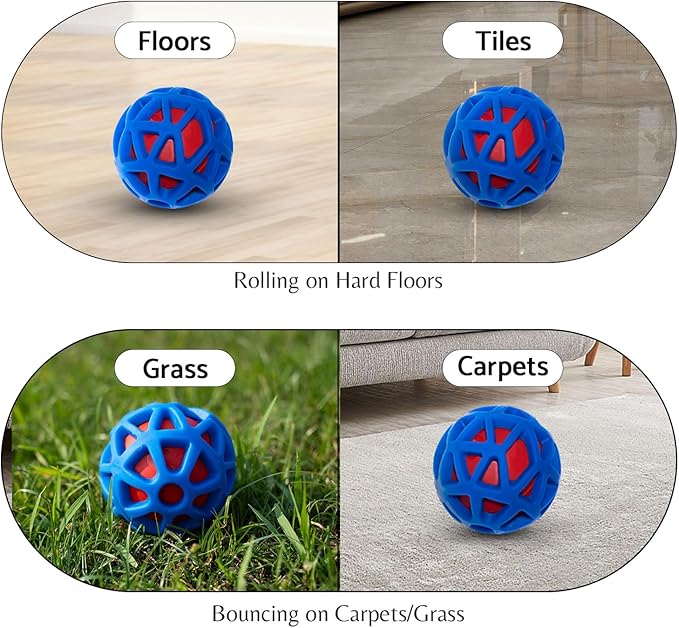 seagi Interactive Dog Toys – Durable Automatic Bouncing & Vibrating Interactive Dog Ball for Smart Play, Motion-Activated Moving Dog Toy for Small/Medium/Large Dogs,USB Rechargeable (Orange)