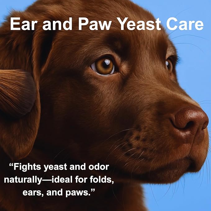 Sit. Stay. Forever. Dry Shampoo for Dogs & Cats – Organic Dry Bath Powder, Talco para Perros, Hypoallergenic, Odor Control for Smelly Dogs, No-Rinse, Anti-Itch, Safe & Natural, Made in The USA, 7 oz