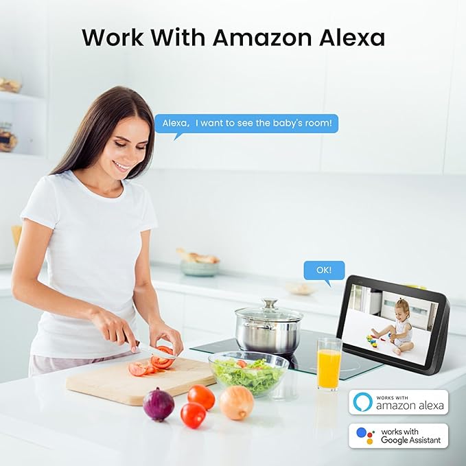 Pet Camera 360° Home Security Cameras with 2-Way Audio,Night Vision,Motion Detection,Dog Camera with Phone app,Pan/Tilt,Cloud & SD Card Storage,Compatible with Alexa/Google Home,2.4GHz WiFi,4 Pack