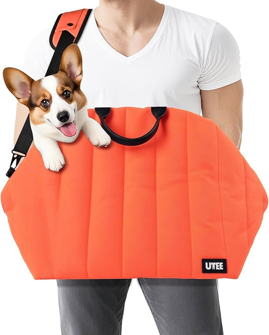 UTEE Dog Carrier for Medium Dogs, Fits Medium Over 20lbs – 3-in-1 Car Seat, Pet Travel Bag & Sling Bed | Ideal for Corgi, Shiba Inu, French Bulldog, Beagle | Washable & Stylish Travel Carrier