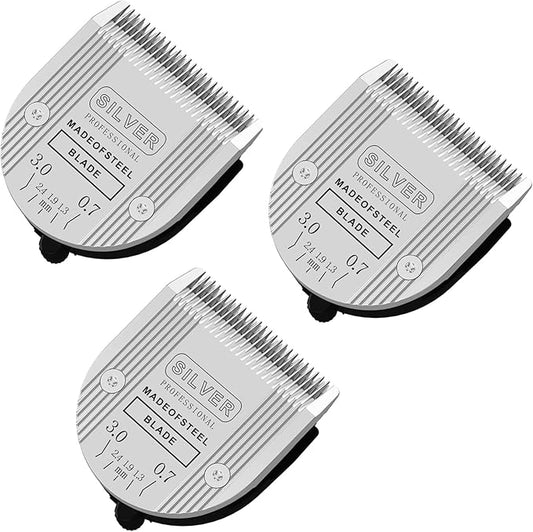 3PCS 5 in 1 Replacement Blades Compatible with Wahl Bravura Clipper Chromado,Creativa,Figura Dog Clippers for Dogs Grooming (5in1/3Pack)