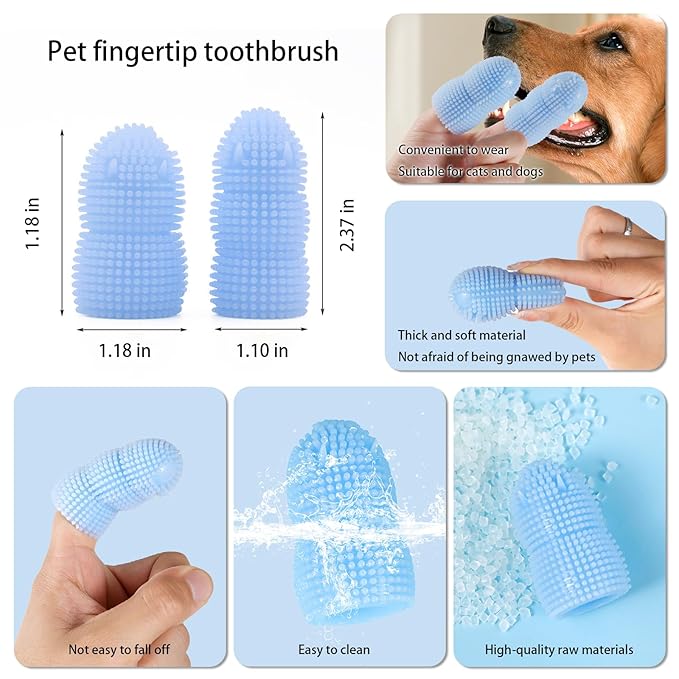 (4PCS) Pet Bath Brush,2025 New 2 in 1 Dog Bath Brush,Dog Shampoo Brush Bubble Maker,Bathing Dogs Grooming Massage Brush for Long & Short Haired Dogs & Cats,with Built-in Shampoo Dispenser(Blue)