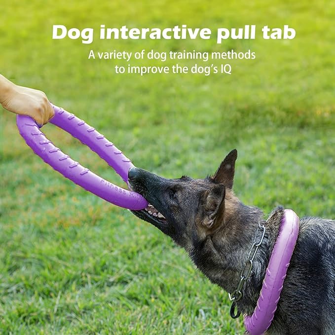 Dog Indestructible Durable Floating Flying Disc Dog Ring Chew Toys for Pool Swimming,Throwing,Catching,Grabbing Pitch Toss Outdoor Playing,Chewers