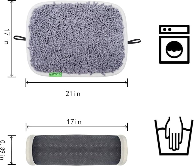 Snuffle Mat for Dogs, 17" x 21" Dog Snuffle Mat Interactive Feed Game for Boredom, Encourages Natural Foraging Skills and Stress Relief, Easy to Fill Machine Washable