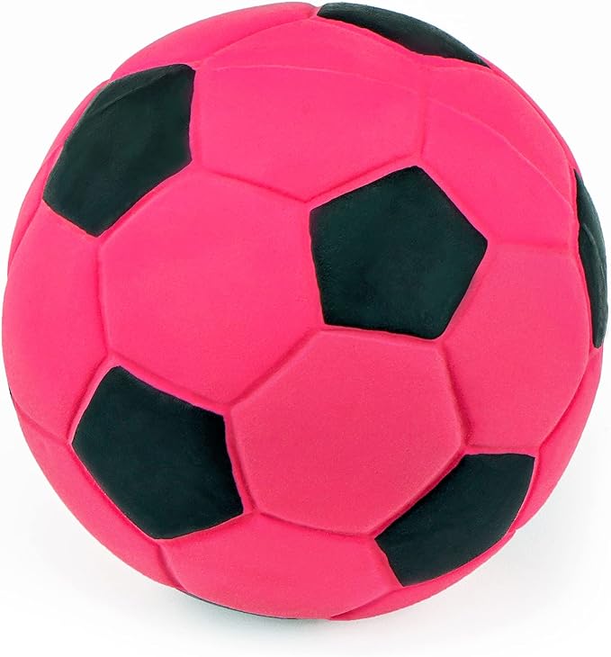 CHIWAVA 3PCS 2.7'' Squeak Latex Dog Toy Football Chew Fetch Throw Ball for Medium Dogs Interactive Play