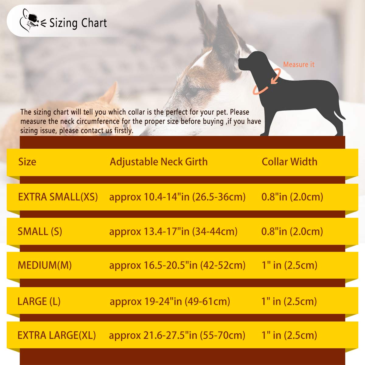 Light Up Dog Collars,Safety LED Dog Collars USB Rechargeable 7 Changing Colors Glow in The Dark Dog Walking Light,Neon Adjustable Safety Buckle Lighted Dog Collar for Small/Medium/Large Dogs, S Size