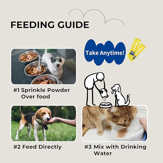 Oh!Pet® Hip & Joint Glucosamine for Dogs & Cats – UC2 & Collagen (30 Packets)