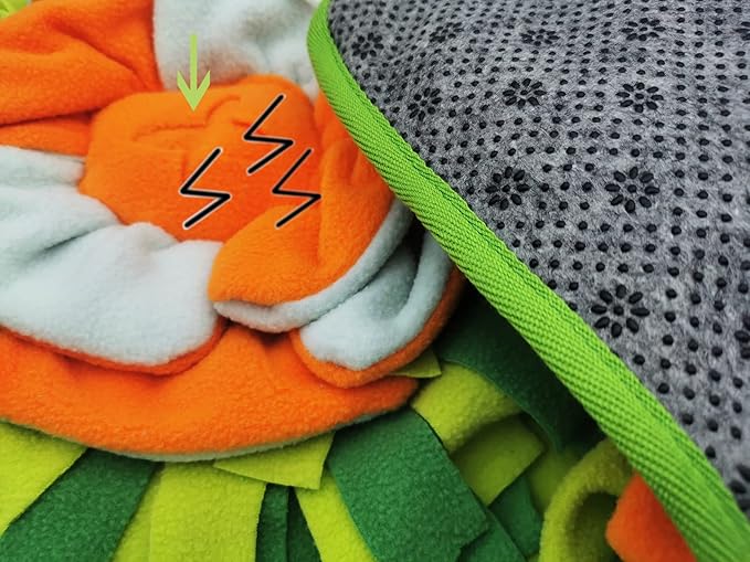 Dogs Snuffle Mat Pet Feeding Mats Puppy Sniffing Pad,Cat Doggies Interactive Puzzle Toys for Multiple Breeds Encourages Natural Foraging Skills,Training and Stress Release (Light Blue)