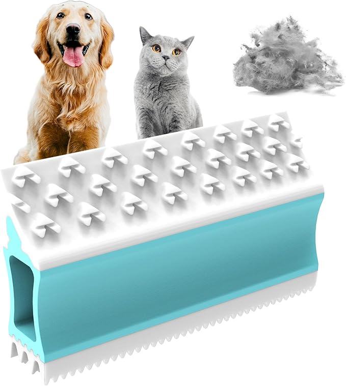 4IN1 Pet Hair Remover, Dog/Cat Fur Removal Tool - Design to Uproot and Clean Embedded Pets Hair in Carpet, Couchs, Cat Trees, Portable Fur Cleaning for Car Interior During Travel with Your pet, Pro