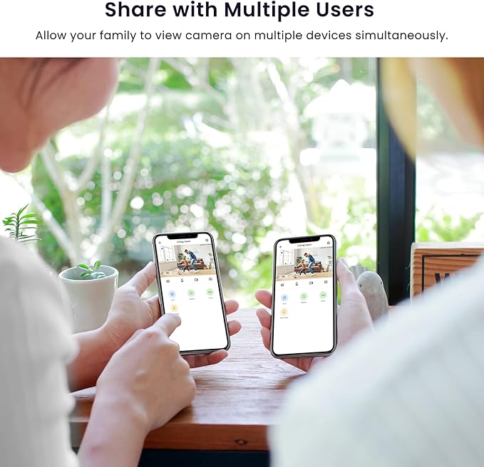Indoor Cameras for Home Security 2K, Galayou Wireless Baby Monitor with Two-Way Audio, WiFi Cameras with APP for Phone, Smart Siren, Works with Alexa/Google Home(G7-4PACK)