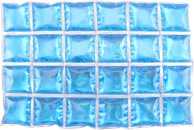 ICY-COOLS Reusable Ice Packs for Coolers - Flexible Ice Sheets, Flat and Long-Lasting for Camping or Lunch Boxes, 10x16 & 8x12, 1 or 3 Pack
