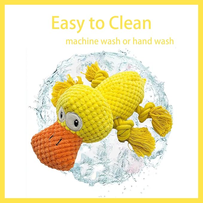 Indestructible Dog Squeak Toys for Big Dogs, Durable Chew Toys for Aggressive Chewers, Tough Stuffed Animals, Toys with Cotton Material and Crinkle Paper,Suitable for Large, Medium and Small Dogs