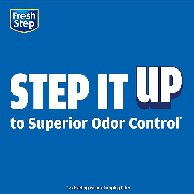 Fresh Step Extreme Clumping Litter With Febreze Freshness, Mountain Spring Scent Clumping Cat Litter With Guaranteed Odor Control, 14 lb. Box