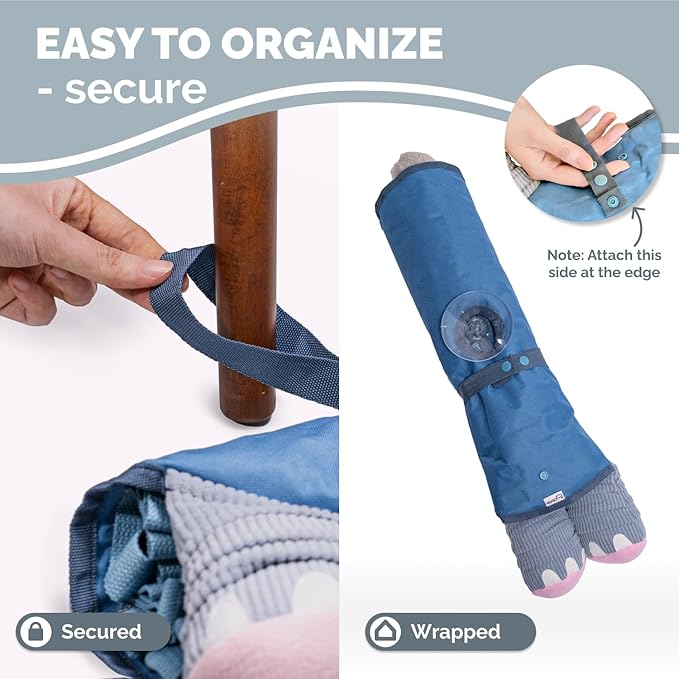 POPUPJOYS Durable Hide & Seek Snuffle Mat for Dogs, 2-in-1 Enrichment Puzzle Toy with Detachable Tail & Squeaker, Adjustable Difficulty Level with Suction, Machine Washable, Gift-Ready (Elephant)