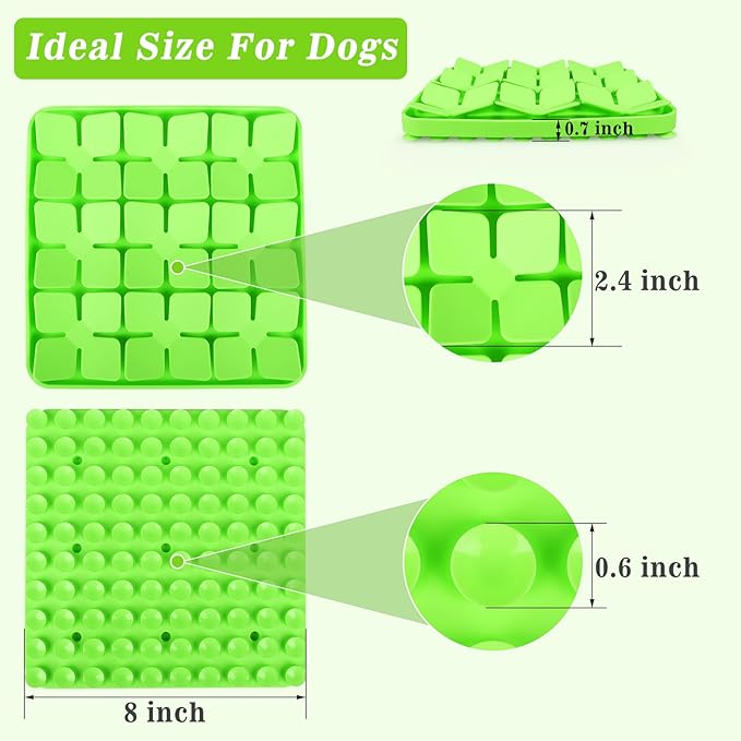 Snuffle Mat for Dogs,Silicone Interactive Dog Mat to Protect Dog's Nose for Smell Training and Slow Eating,Encourages Natural Foraging Skills and Stress Relief for Dogs Mental Stimulation Toy