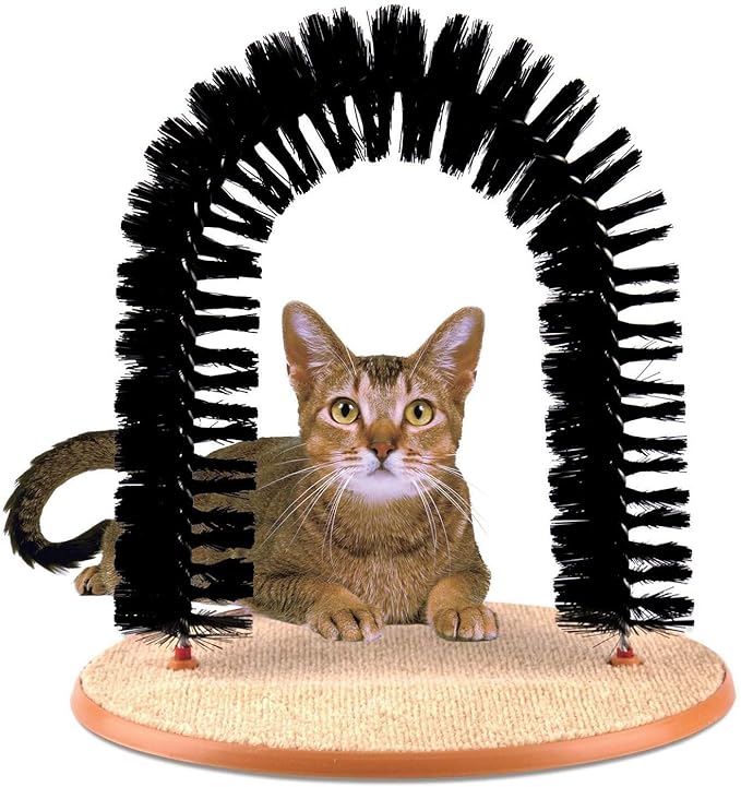 BUYTER Cat Massage Scratching Itch Kitty Hair Tools Beauty Care Brush Bristle Arch