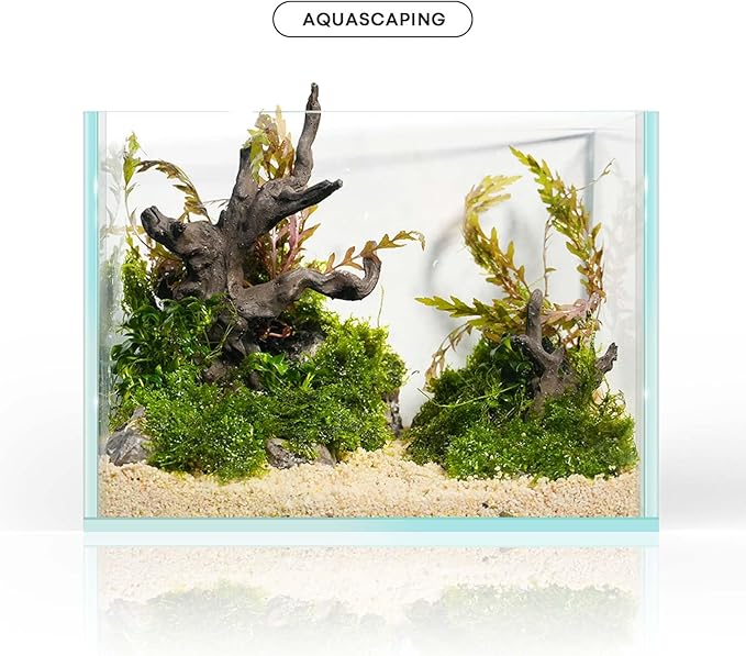 FZONE Resin Aquarium Driftwood, Aquarium Tree Decoration for Nano Aquascaping and Hardscape