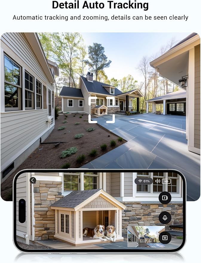 Light Bulb Security Camera Wireless Outdoor Indoor, 5G&2.4G WiFi Security Cameras with Patrol Function, AI Human Detection, Motion Tracking, Two-Way Talk, Color Night Vision, Alarm, 24/7 Recording