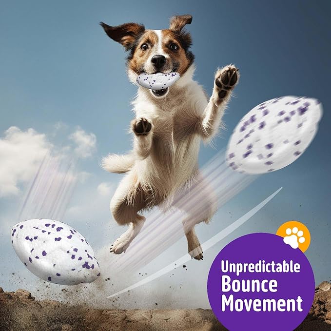 Dog Balls Upgraded Dog Tennis Balls for Aggressive Chewers, 5.3'' Indestructible Tennis Ball, More Bite-Proof Chew Toys, Long-Lasting Teething Ball for Puppies Small Medium Large Dogs