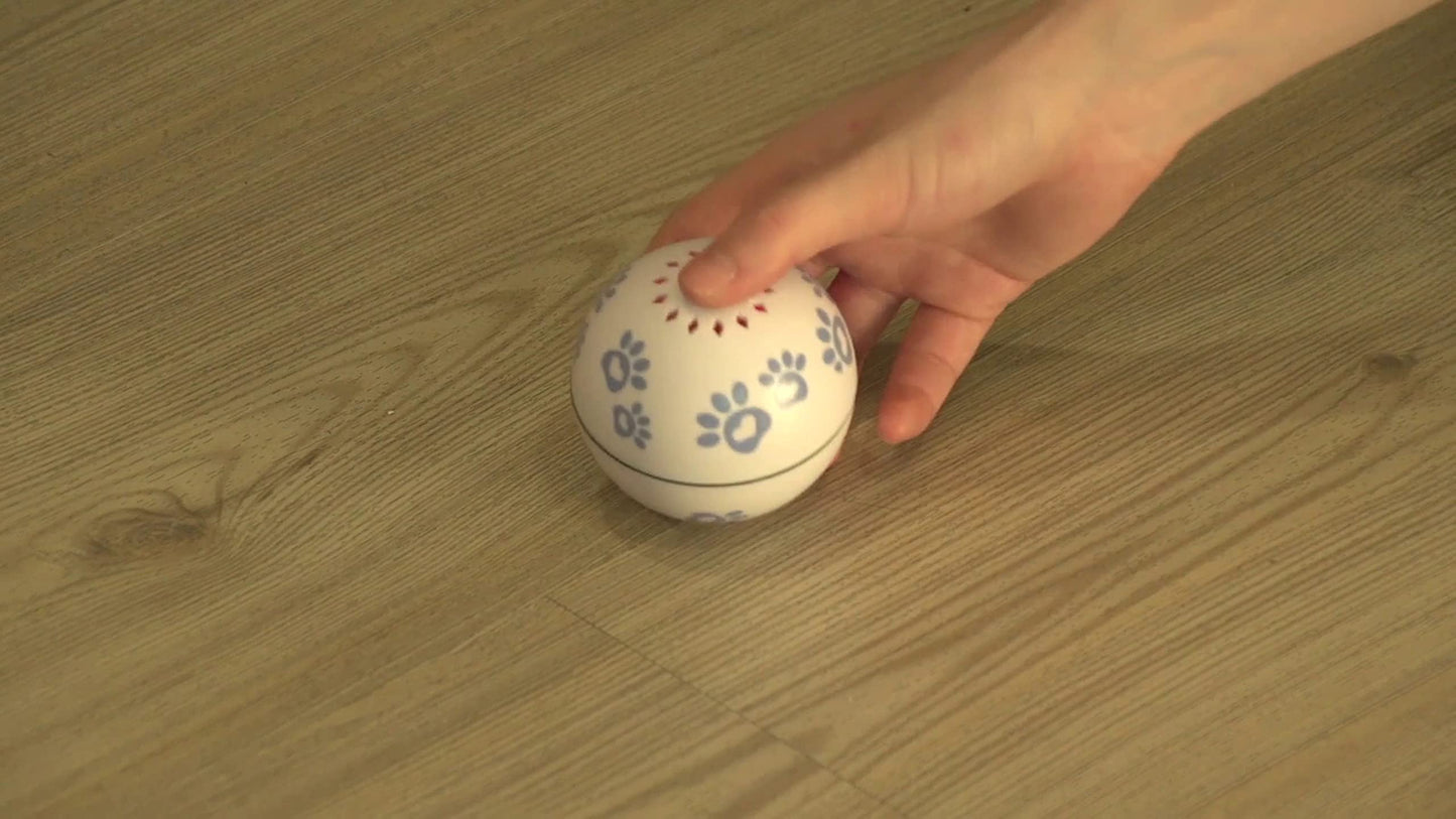 Interactive Cat Toys, Smart Rolling Dog Toys, Self Rotating Exercise Ball for Puppy Kitty, USB Recharge with LED Light, Cat Dog Catnip for Pet Supplies, Pack of 1