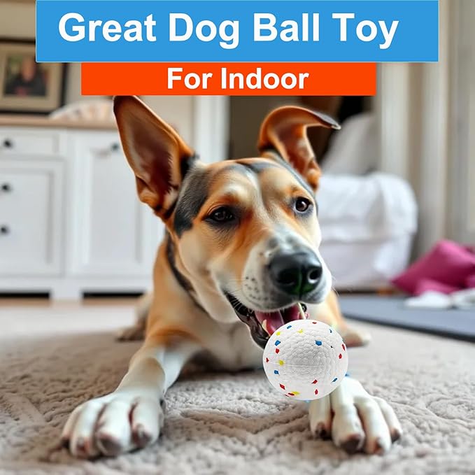 4PCS 2.3" ETPU Dog Fetch Balls for Upgrade Automatic Dog Toy Ball Launchers, Relieves Anxiety, Breeds Chew Toys for Teething, Interactive Pet Tennis Balls Toy for Small and Medium Puppy