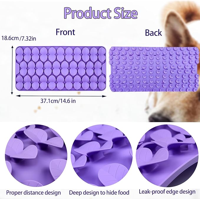 Snuffle Mat for Medium Dogs,Silicone Slow Feeder Lick Mat for Dogs Slow Eating,Encourages Natural Foraging Skill,Interactive Feed Game Toy Lick Mat Bowl for All Breed Dog
