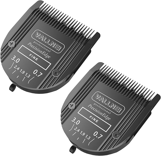 Detachable Adjustable Pet Dog Grooming Clipper 5-in-1 Blade Compatible with WAHL Professional Animal Blade Arco, Bravura, Chromado, Creativa, Figura, and Motion Pet, Dog, and Horse Clippers Black